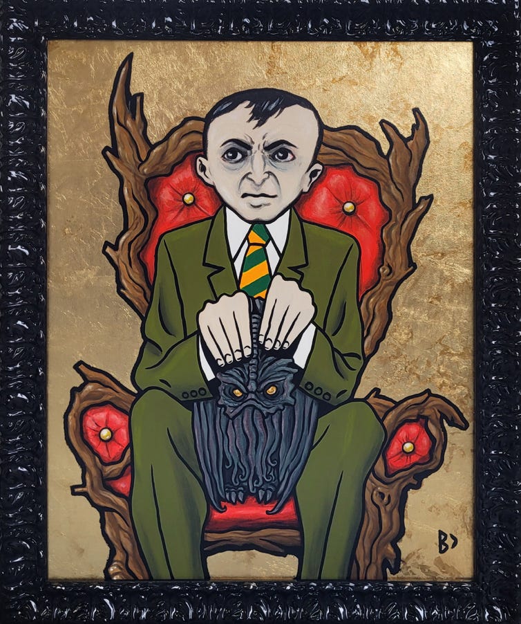 L'idole d'argile est un hommage à l'Appel de Cthulhu de H.P. Lovecraft