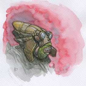 Un goblin à la Tolkien matiné de steampunk