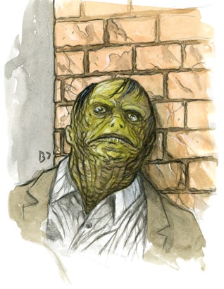 À la rencontre des habitants d'Innsmouth, Massachusetts, à jamais maudite par le culte du dieu des profondeurs Dagon.