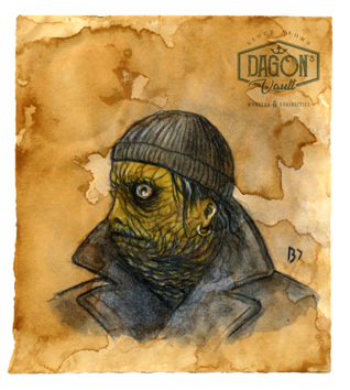 À la rencontre des habitants d'Innsmouth, Massachusetts, à jamais maudite par le culte du dieu des profondeurs Dagon.