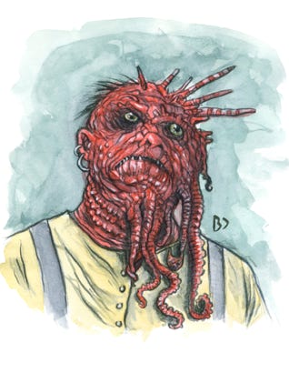 À la rencontre des habitants d'Innsmouth, Massachusetts, à jamais maudite par le culte du dieu des profondeurs Dagon.